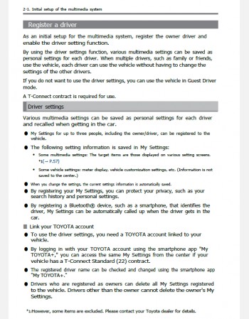 toyota sienta 2025 navigation & multimedia system manual